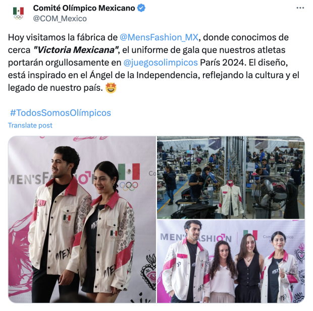 El COM reveló el úniforme de México para los Juegos Olímpicos de París 2024.