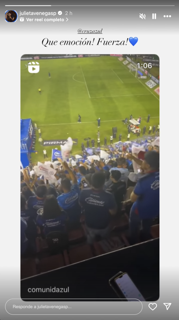 Julieta Venegas mandó un emotivo mensaje de apoyó a Cruz Azul previo a la final de la Liga MX contra el América.