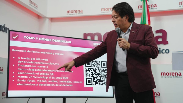 El presidente nacional de Morena, Mario Delgado, presentó la plataforma #DefiendeLaTransformación.