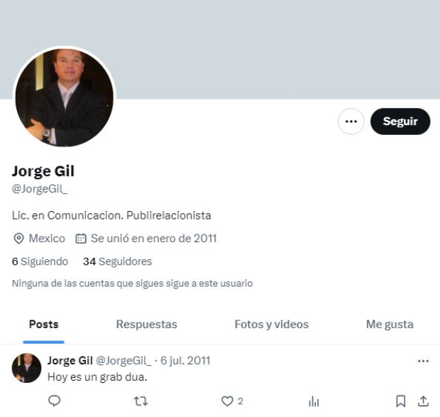 Twitter de Jorge Gil