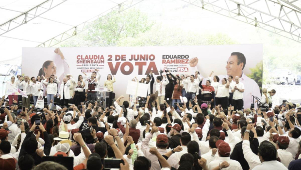 Eduardo Ramírez, candidato de la Transformación a la gubernatura de Chiapas, reconoció el cariño que Claudia Sheinbaum tiene por el pueblo de Chiapas.