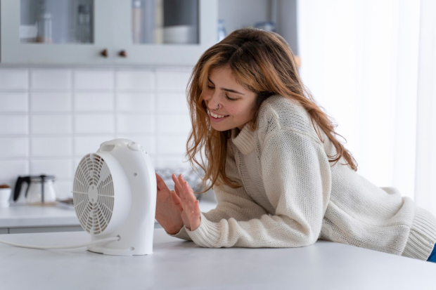 Ventanas grandes y en lados opuestos, así como el uso de ventiladores, permiten eliminar el aire caliente.