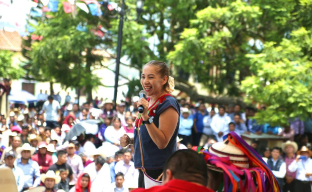 Olga Luz Espinosa, candidata por la coalición Fuerza y Corazón por Chiapas.