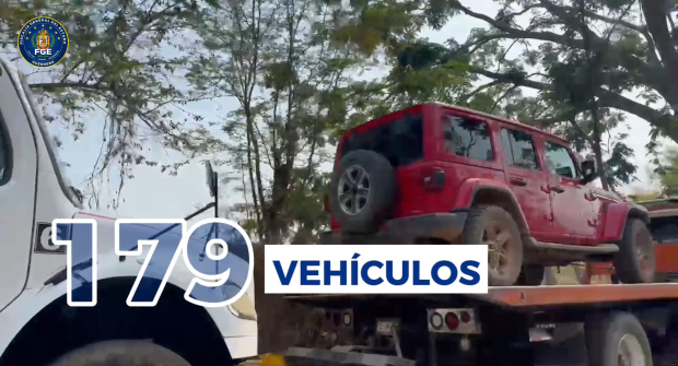 La FGE Guerrero aseguró un total de 179 vehículos vinculados presuntamente con hechos constitutivos de delitos y se logró la recuperación de 88 automóviles con reporte de robo.