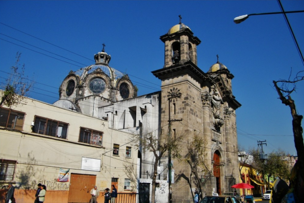 El santuario parroquial de Nuestra Señora de Los Ángeles así lucía antes del sismo del 19 de septiembre que ocasionó que se dañara parte de la icónica cúpula.