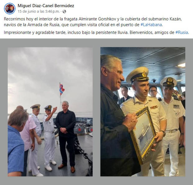 El presidente cubano, Miguel Díaz-Canel, corroboró esta visita.