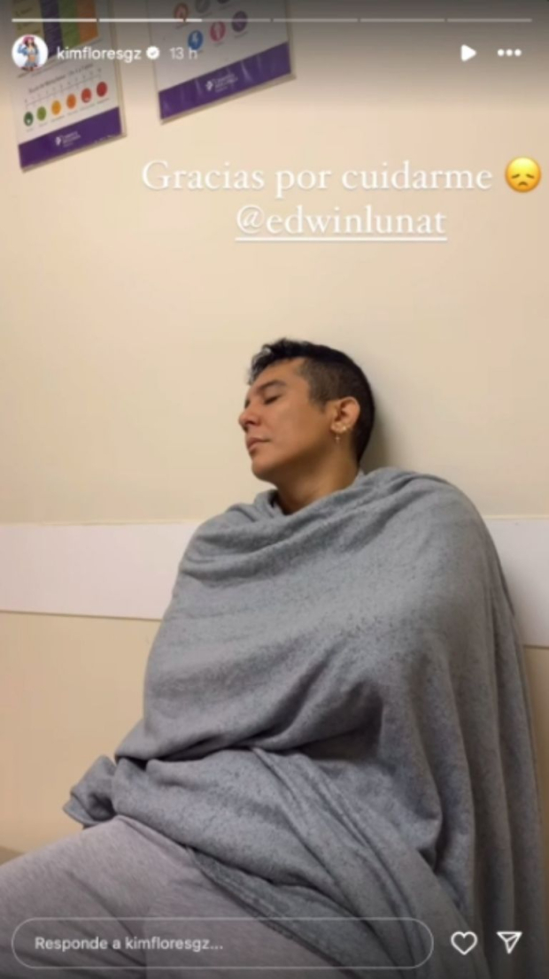 Edwin Luca cuidó de Kimberly Flores durante su hospitalización