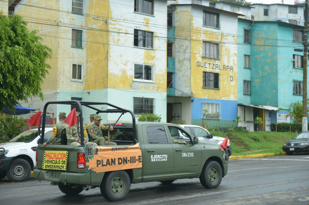 En Xalapa, Veracruz, la Sedena implementó el Plan DN-III-E.