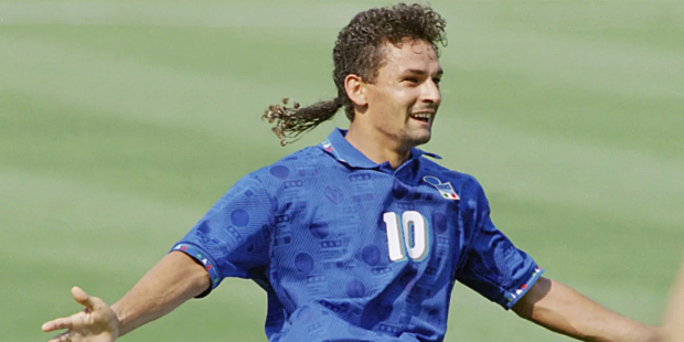 Roberto Baggio con la Selección Italiana