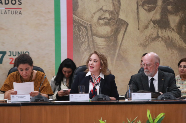 Yasmin Esquivel en su posicionamiento sobre la reforma al Poder Judicial en el primer diálogo en la Cámara de Diputados