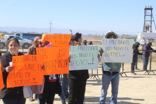 Familiares habían llevado a cabo protestas previamente durante los trabajos en la mina Pasta de Conchos.