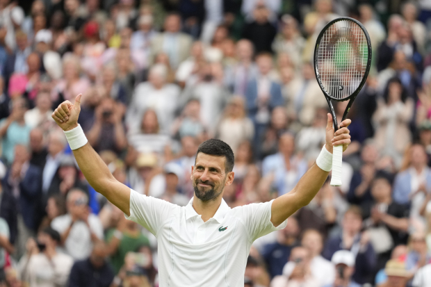 Novak Djokovic tras vencer Vit Kopriva en la primera ronda de Wimbledon 2024