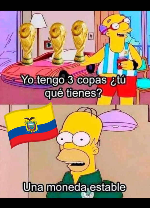 Los memes del Argentina vs Ecuador también se burlaron de México.