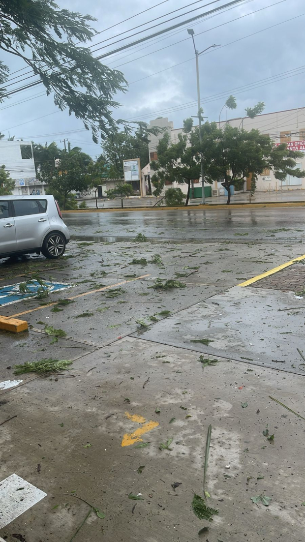 Calles de Quintana Roo la mañana de este viernes.