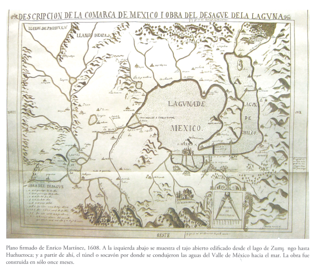 Plano firmado por Enrico Martínez, 1608.