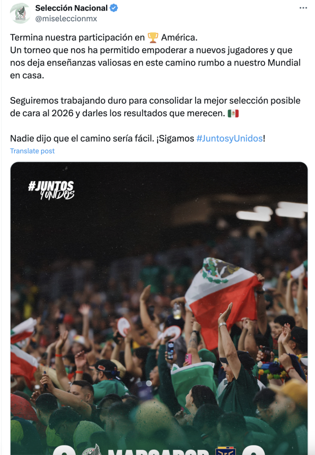 La Selección Mexicana se despidió en la fase de grupos de la Copa América 2024.
