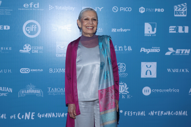 La actriz Luisa Huertas deslumbró en la alfombra roja.