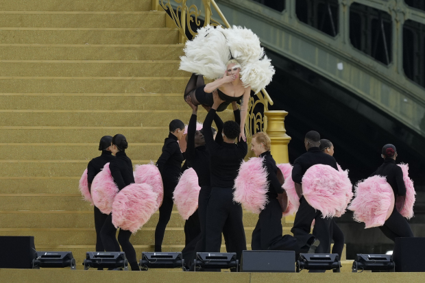 Lady Gaga en la ceremonia de apertura de los Juegos Olímpicos de París 2024.