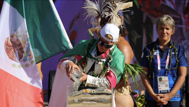 Alan Cleland participó en la Ceremonia de Inauguración en Tahití