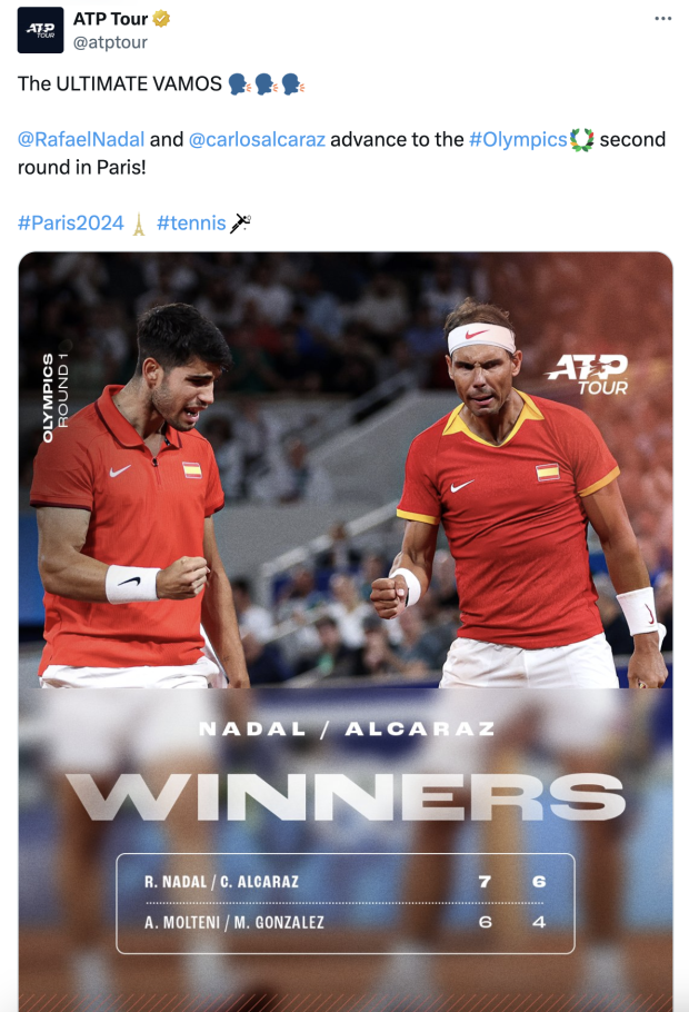 Carlos Alcaraz y Rafael Nadal se estrenaron con una victoria en París 2024.