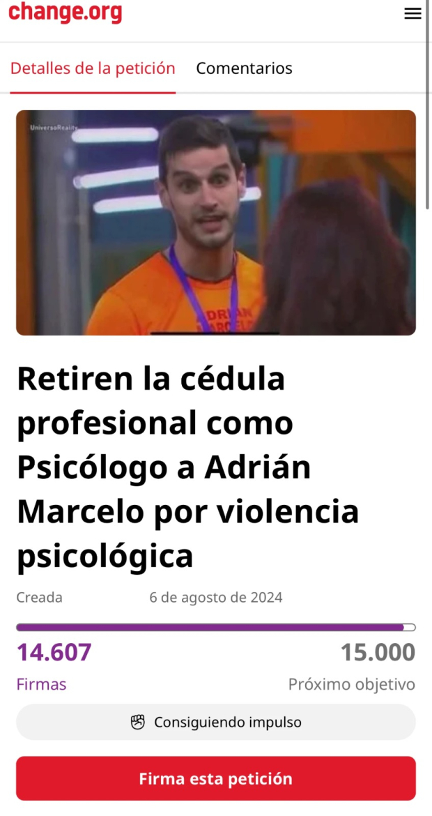 Piden que retiren la cédula de Adrián Marcelo en La Casa de los Famosos México 2.