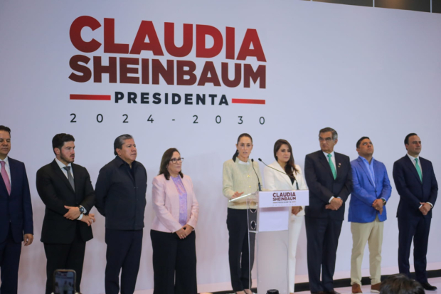 Sheinbaum trabajará con todos los gobernadores sin importar el partido el partido en el que militen.