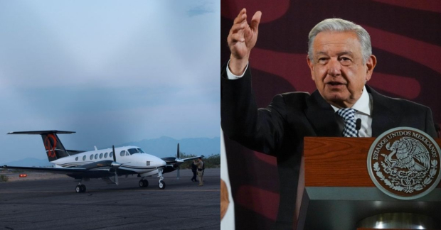 AMLO afirma que se desconocen detalles del avión donde se detuvo a los dos integrantes del CdS.