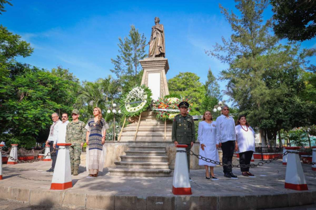 Al conmemorar el 242 aniversario del natalicio del General Vicente Guerrero Saldaña, la gobernadora Evelyn Salgado Pineda llamó a cerrar filas más allá de los colores partidistas.