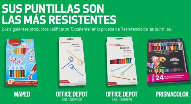 Los colores con puntas más resistentes.