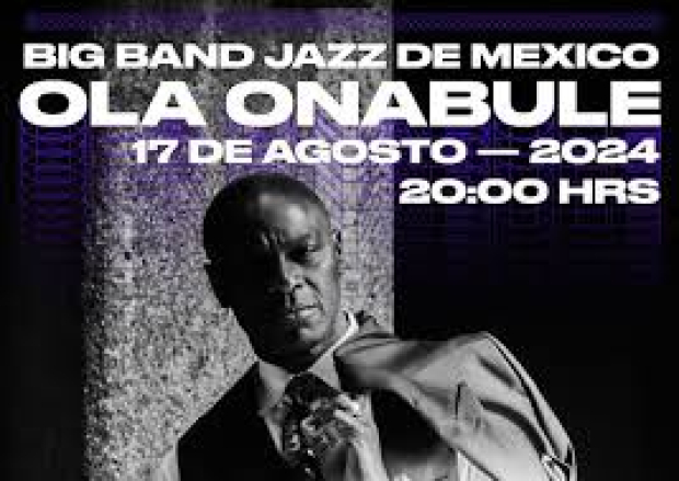 Concierto de Ola Onabulé con la Big Band Jazz de México.