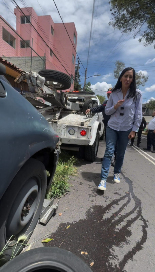 La alcaldesa Lía Limón señaló que en el operativo "Liberando Tu Calle”, participan 24 elementos y 5 grúas de la alcaldía.