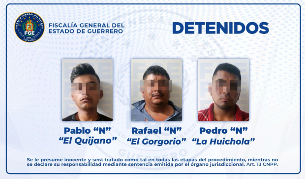 Detenidos en Guerrero.