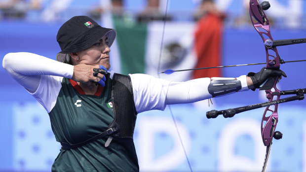 Alejandra Valencia durante una de sus competencias en los Juegos Olímpicos de París 2024.