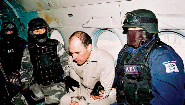 Osiel Cárdenas Guillén, tras ser detenido el 19 de enero de 2007.