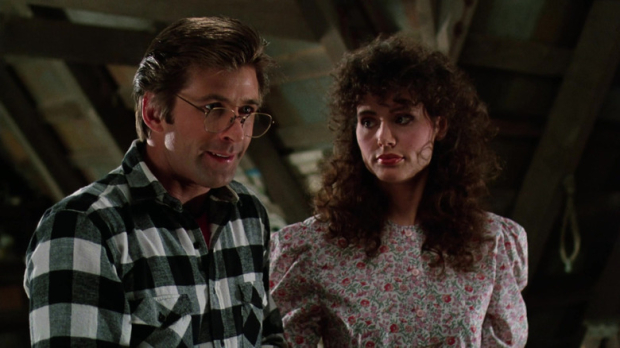 Alec Baldwin y Geena Davis en Beetlejuice.