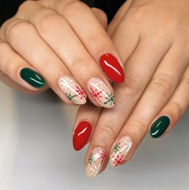 Uñas tricolor