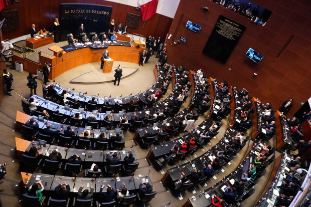 Sesión en la Cámara de Senadores.