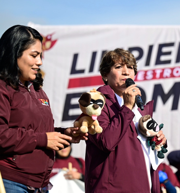 La Gobernadora Delfina Gómez presenta a los Guardianes de la Limpieza en EdoMéx.