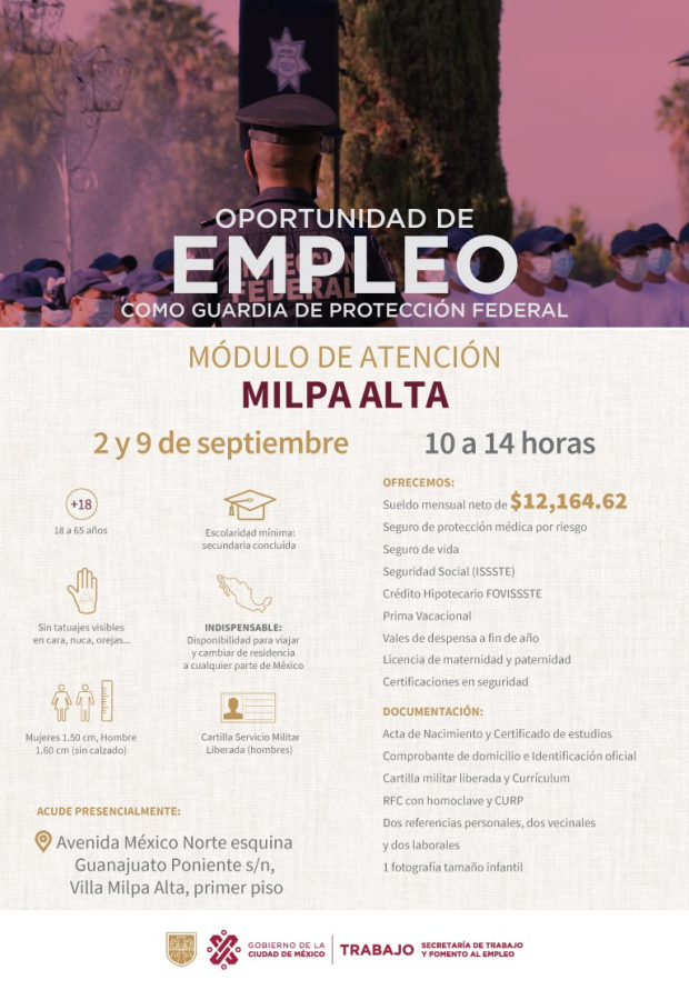 Vacante en Milpa Alta.