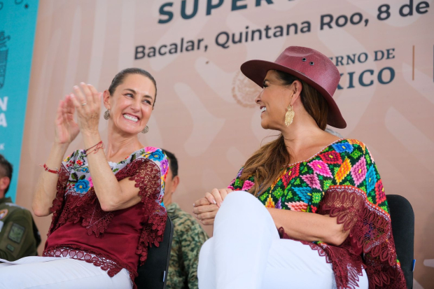 Claudia Sheinbaum y Mara Lezama impulsan proyectos turísticos en Quintana Roo durante la supervisión de Ichkabal.