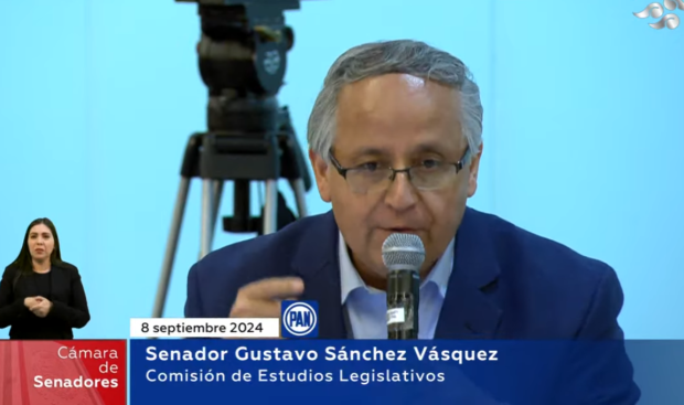 El senador panista Gustavo Sánchez Vásquez.