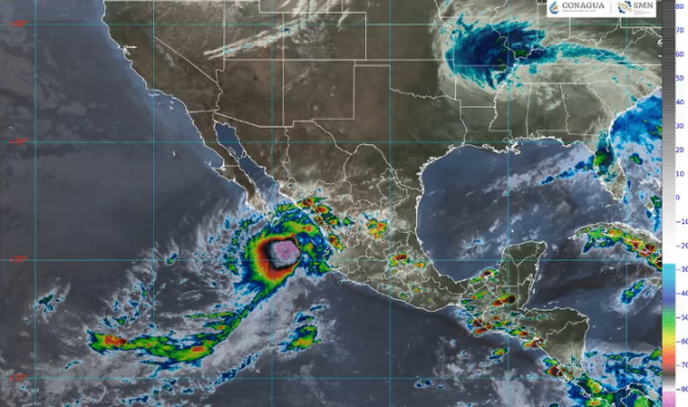 La Conagua comparte el mapa de las primeras consecuencias de la llegada de la tormenta tropical Ileana.