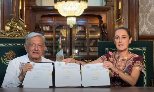 AMLO firmó el decreto para la publicación en el DOF de la reforma judicial