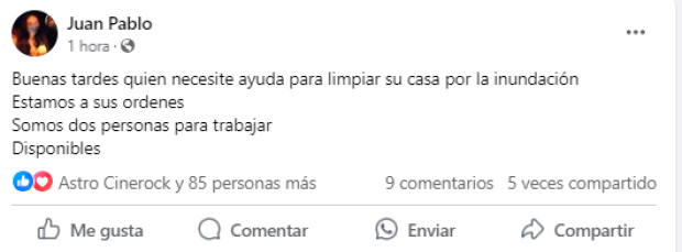 Este 16 de septiembre, los vecinos se organizan para ayudarse entre sí y levantar al municipio.