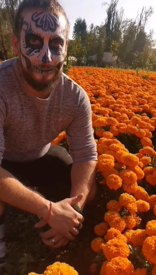 El tour temático por el Día de Muertos en Xochimilco contempla la visita a los campos de cempasúchil.