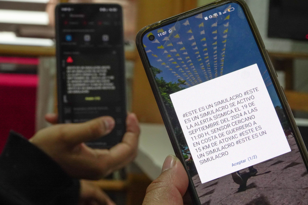 Ayer, algunos teléfonos celulares en la Ciudad de México y área conurbada recibieron una alerta por el simulacro que se realizó.