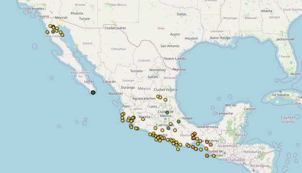 Este es el mapa de sismos en México hoy sábado 21 de septiembre de 2024.