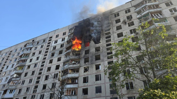 Ataque ruso en la ciudad de Jarkov, Ucrania.