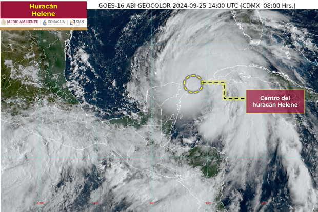 Helene se ha intensificado a huracán de categoría 1 en la escala Saffir-Simpson