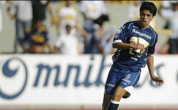 Gonzalo Pineda durante su etapa como futbolista de Pumas, equipo en el que militó del 2003 al 2005.